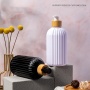 Luxury 500ml Wholesale Body Care Shampoo Bottle for Hair Conditioner Bamboo Press Plastic Bottle