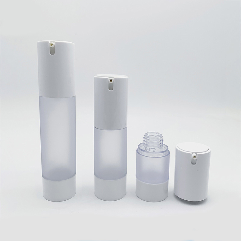 Luxury Empty Plastic Cosmetic Frosted Airless Pump Lotion Bottles 15ml 30ml 50ml 80ml 100ml 120ml Sizes for Skin Care Serum