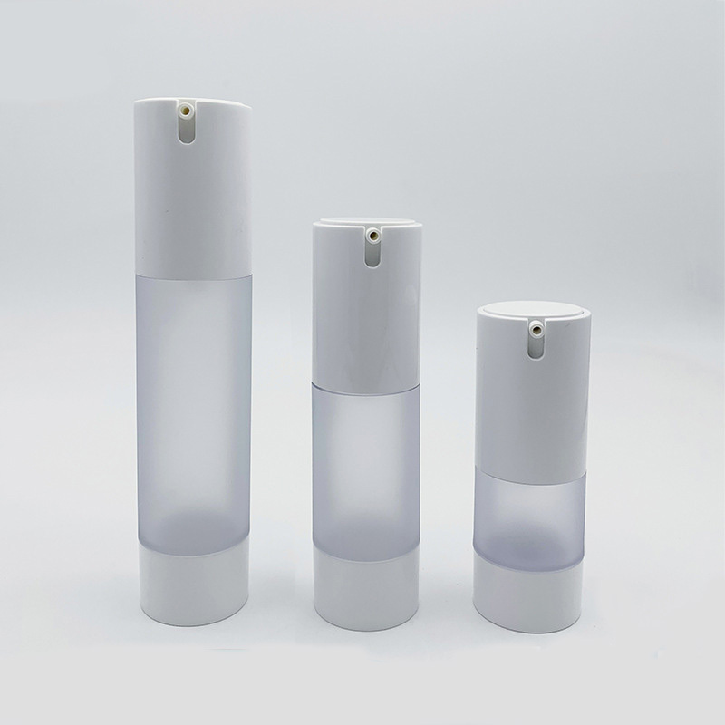 Luxury Empty Plastic Cosmetic Frosted Airless Pump Lotion Bottles 15ml 30ml 50ml 80ml 100ml 120ml Sizes for Skin Care Serum