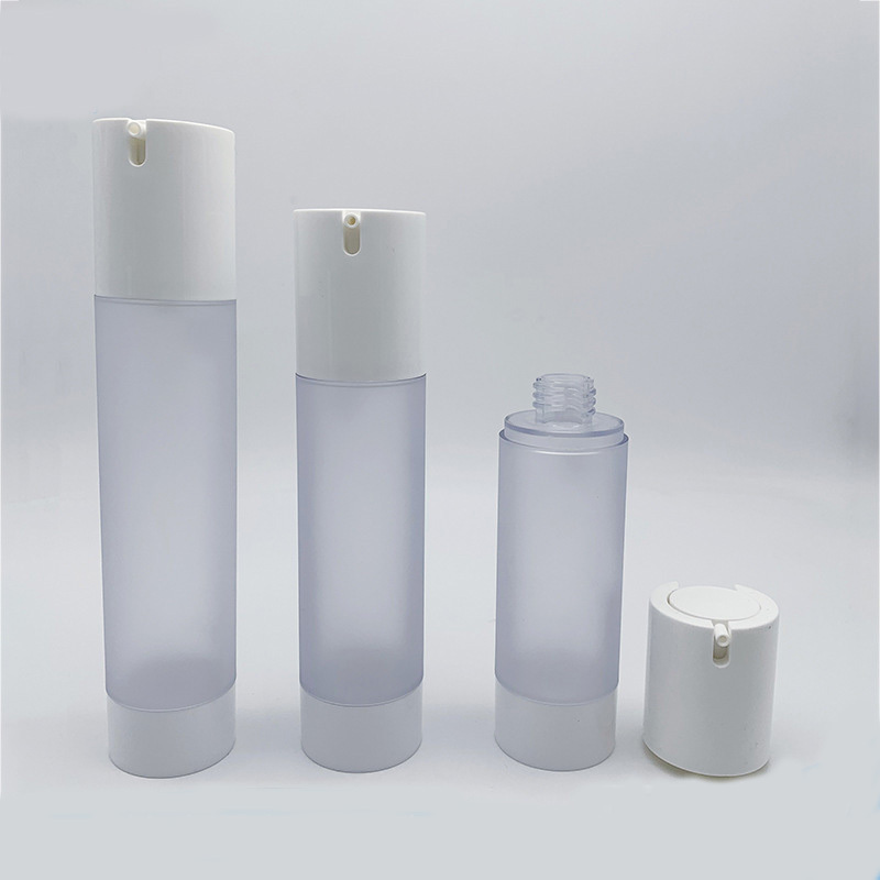 Luxury Empty Plastic Cosmetic Frosted Airless Pump Lotion Bottles 15ml 30ml 50ml 80ml 100ml 120ml Sizes for Skin Care Serum