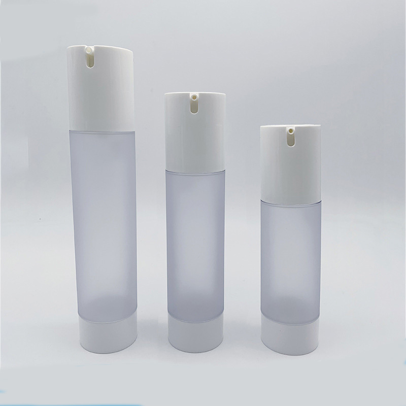 Luxury Empty Plastic Cosmetic Frosted Airless Pump Lotion Bottles 15ml 30ml 50ml 80ml 100ml 120ml Sizes for Skin Care Serum