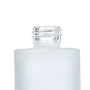 100ml 120ml Frosted Glass Serum Bottle Round Cosmetic Packaging with Press Pump for Body Lotion Sealed by Pump Sayer