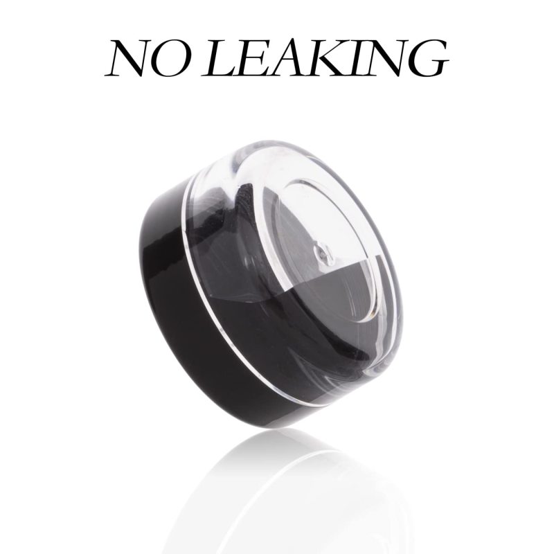 3ML Makeup Cosmetic Containers for Lip Balms, Lotion, Powder, Beauty Products(Black Lids)