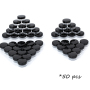 3ML Makeup Cosmetic Containers for Lip Balms, Lotion, Powder, Beauty Products(Black Lids)