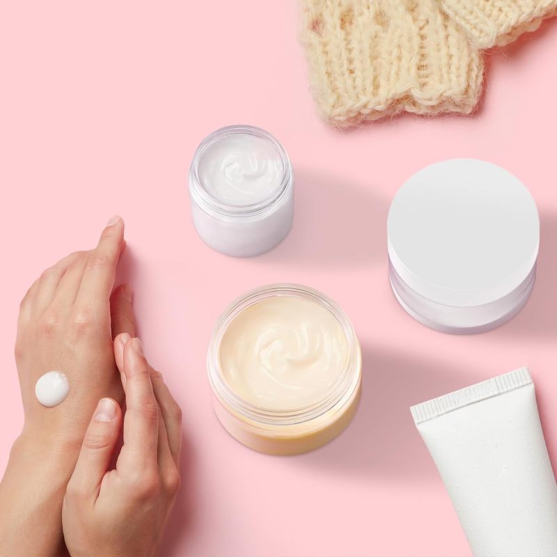 Wholesale 8oz Plastic Cosmetic Cream Scrub Jars 250g White Cap Empty Jars with Lids for Body Scrub