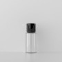 PET 15ml Plastic Round Cosmetic Lotion Bottles with Flip Cap for Travel clear Small Plastic Bottle