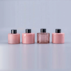 Home Office Fragrance Empty Round Brown Perfume Reed Aroma Diffuser Glass Bottle 100ml Buy Empty Perfume Bottles