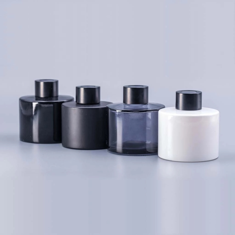 Home Office Fragrance Empty Round Brown Perfume Reed Aroma Diffuser Glass Bottle 100ml Buy Empty Perfume Bottles