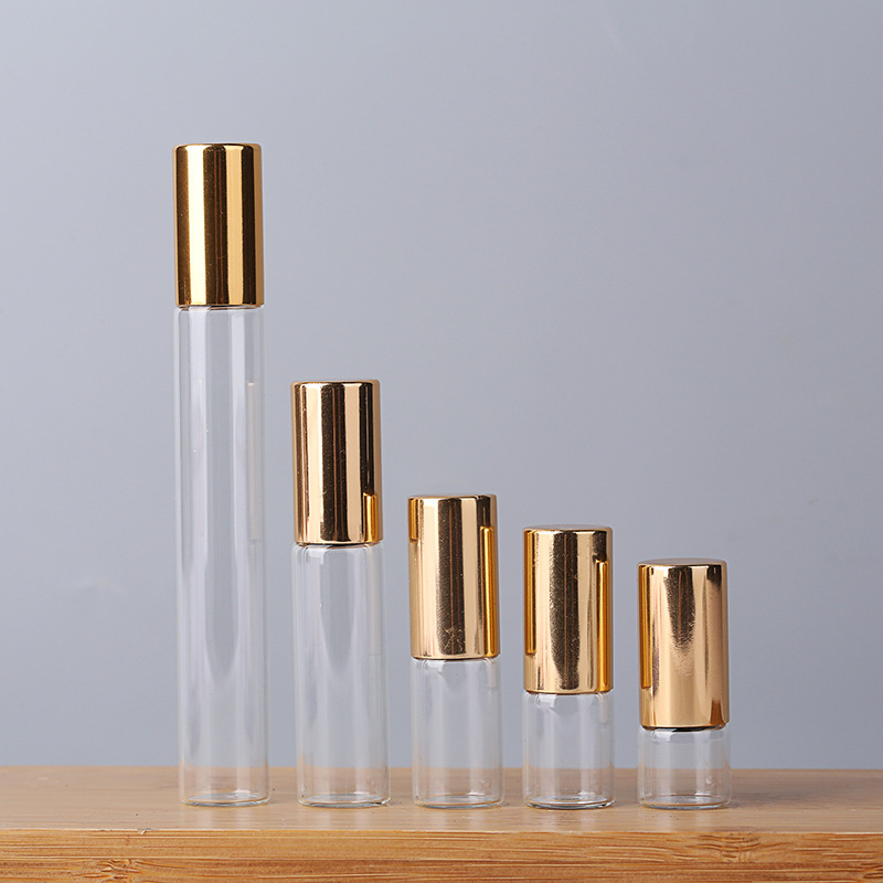 Wholesale New Products High Quality Essential  Oil Bottles with Roll on Perfume Glass Bottle for Cosmetic