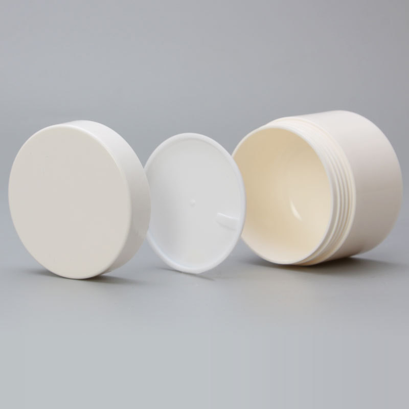 Cosmetic White Plastic Jars with Lids 5G 10G 15G 30G 50G Series for Skin Care Packaging Serum Screen Printing Surface Handling