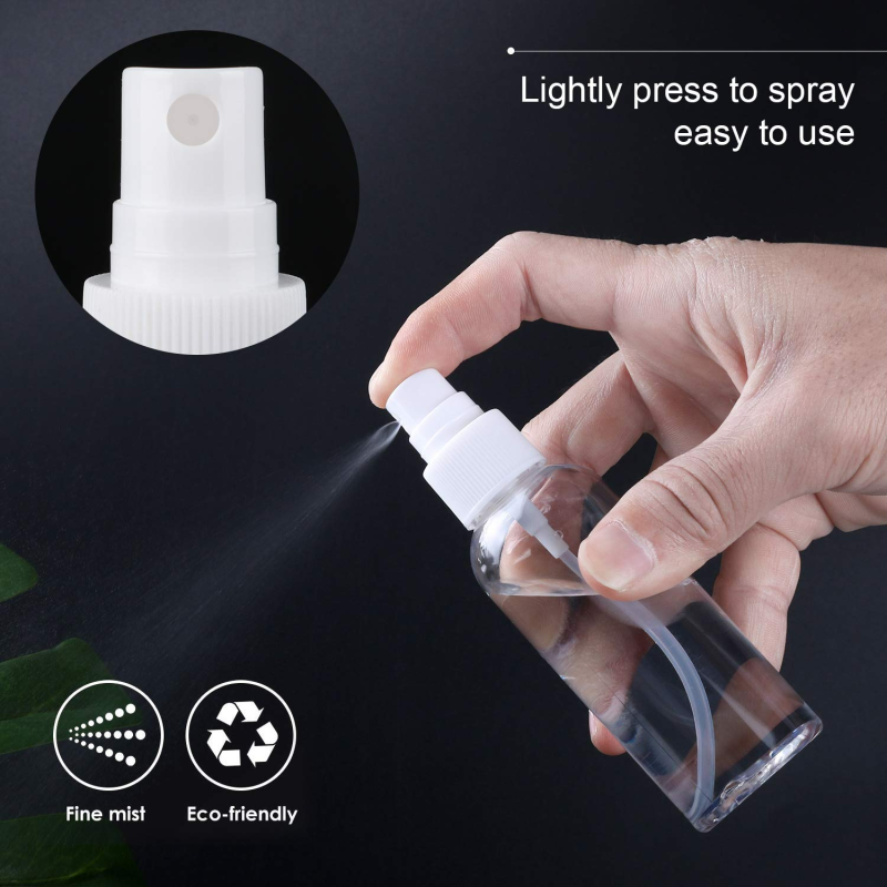Cheap Price Pet Plastic Cosmetic 30ml 60ml Bottles Empty clear Mist Spray Bottle with Pump
