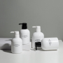 300ML 500ML Matt White Container Empty Lotion Cream Bottle with Press Pump Lid for Body Care & Shampoo Products