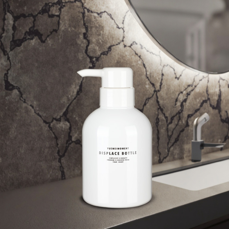 300ML 500ML Matt White Container Empty Lotion Cream Bottle with Press Pump Lid for Body Care & Shampoo Products