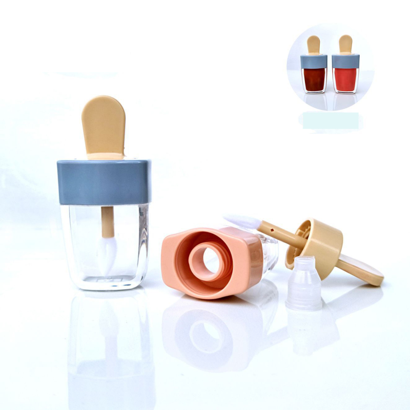 Small Cute Ice Cream Empty Lip Gloss Tube Cosmetic Packaging Container Stock