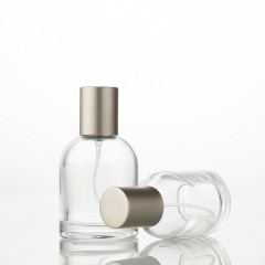 Wholesale HANGZHOU Thin Eco Friendly Empty clear Spray Perfume 50ml Glass Recycled Material Bottles