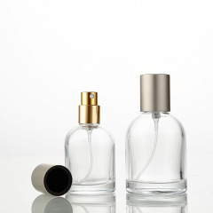 Wholesale HANGZHOU Thin Eco Friendly Empty clear Spray Perfume 50ml Glass Recycled Material Bottles
