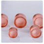 China Factory Wholesale Custom Made 50g Cosmetic Fancy Glass Jars with Plastic Lids for Face Cream and Skin Care