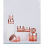 China Factory Wholesale Custom Made 50g Cosmetic Fancy Glass Jars with Plastic Lids for Face Cream and Skin Care