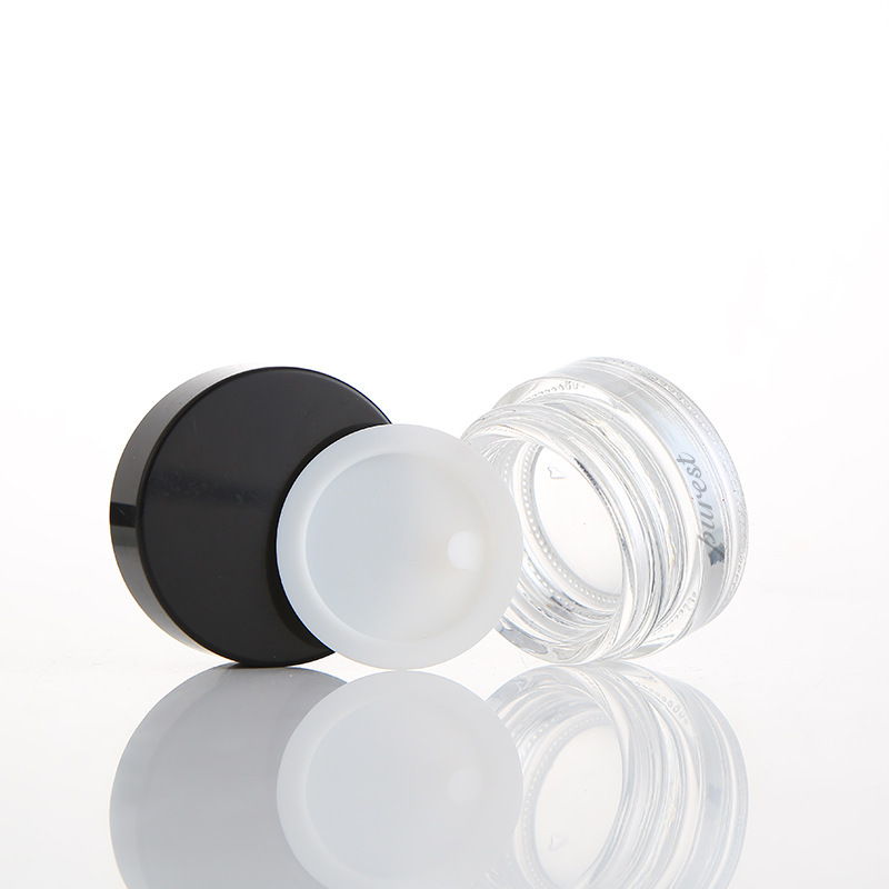 Makeup Beauty Girl Top Sale Empty Glass Fancy 3g Eye Cream Jar