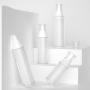 AS Slant Shoulder Empty clear Plastic Bottles with Caps Cosmetic Skincare Body Lotion Bottle 100ml