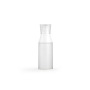 AS Slant Shoulder Empty clear Plastic Bottles with Caps Cosmetic Skincare Body Lotion Bottle 100ml