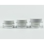 New Products 2024 Wholesale Clear Frosted 50g Round Plastic Cream Jars With Lids for Cosmetic