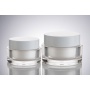 New Products 2024 Wholesale Clear Frosted 50g Round Plastic Cream Jars With Lids for Cosmetic