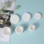 China Made PP Custom logo Plastic Cream Jar Skincare White Cap Plastic Jar 15g 30g 50g Round Face Cream Jar
