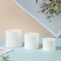 China Made PP Custom logo Plastic Cream Jar Skincare White Cap Plastic Jar 15g 30g 50g Round Face Cream Jar