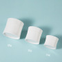 China Made PP Custom logo Plastic Cream Jar Skincare White Cap Plastic Jar 15g 30g 50g Round Face Cream Jar