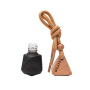 8ml Matt Black Set Mini Perfume Bottle Car Essential Oil Container clear Glass Perfume Bottles for Car with Wooden Triangle Cap