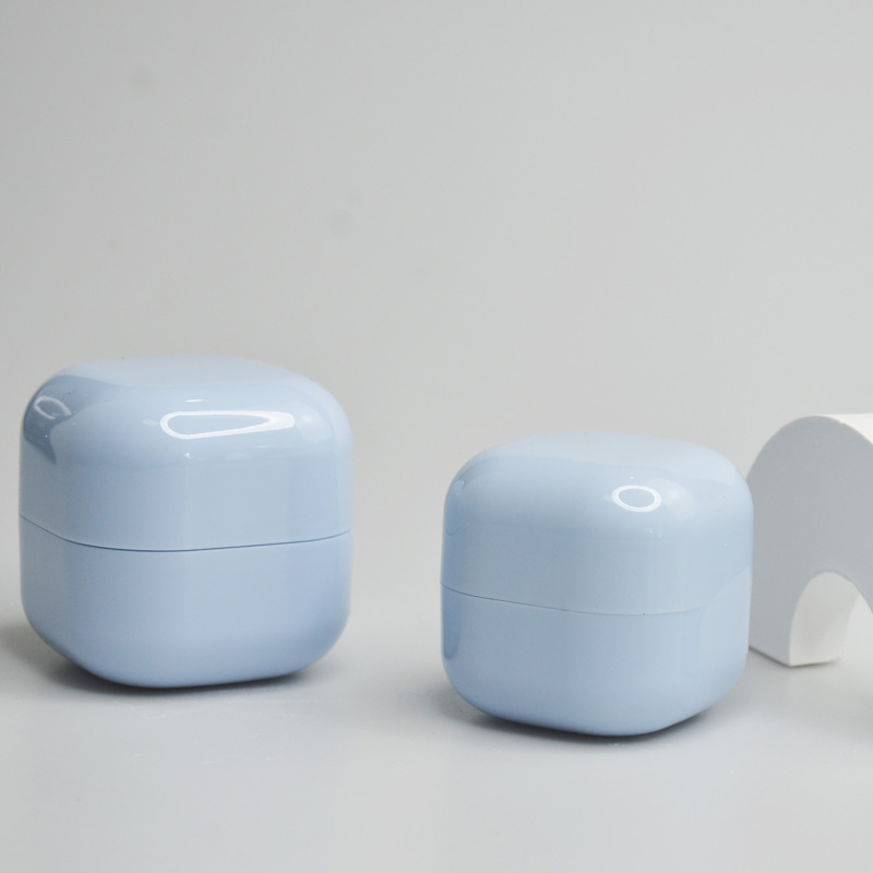 20g 30g 50g High Quality Skincare Cosmetic Plastic Packaging Square Cream Container  Double Layer Jar Cosmetic Jars