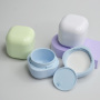 20g 30g 50g High Quality Skincare Cosmetic Plastic Packaging Square Cream Container  Double Layer Jar Cosmetic Jars