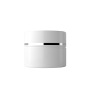 Hot Sale Luxury PS Plastic White 15g 30g Empty Cream Jars Eye Cream and Lotion Storage with Silver Lining Lids