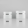 Hot Sale Luxury PS Plastic White 15g 30g Empty Cream Jars Eye Cream and Lotion Storage with Silver Lining Lids