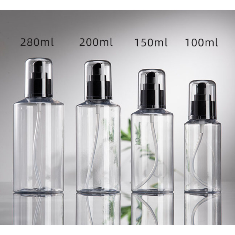 Green Lotion Bottle Luxury 150ML 200ML 280ML Pet Skin Care Plastic 100ml Lotion Bottle Cosmetic Clear Amber Cosmetics Bottle