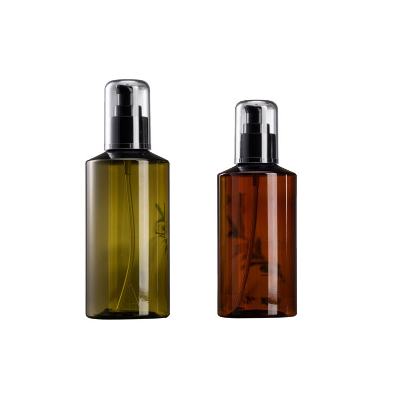 Green Lotion Bottle Luxury 150ML 200ML 280ML Pet Skin Care Plastic 100ml Lotion Bottle Cosmetic Clear Amber Cosmetics Bottle