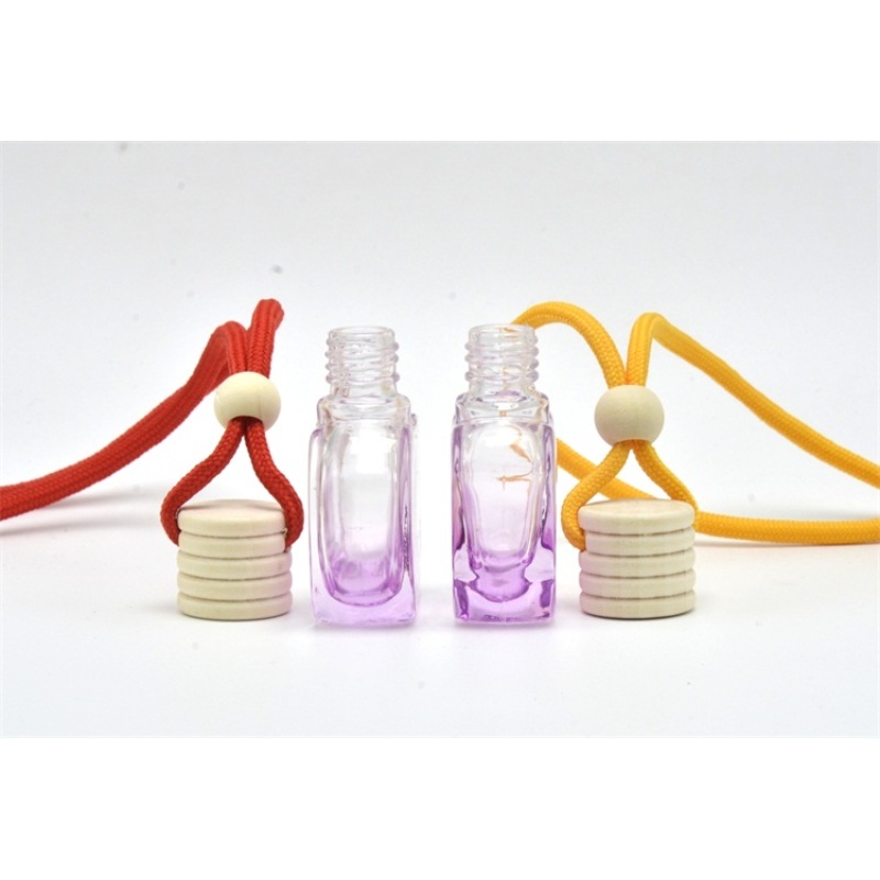 New Low Price Hanging Bottle Car Perfume in Stock Flat Shape with Crown Cap MOQ 100pcs