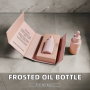 High Quality 30ml Frosted Cylinder Pink Glass Dropper Bottle with Box Essential Oil Cosmetic Free Sample Skincare Packaging