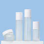 Wholesale Price glass 50g/50ml/100ml/120ml face lotion set frosted cosmetic packaging glass set for personal skin care packaging