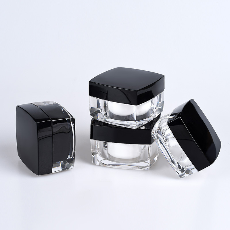 30g Small square Shape Acrylic Jar Cosmetic Jar Cream Jar