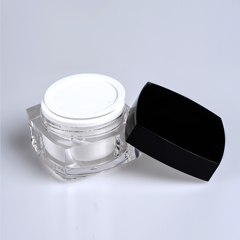 30g Small square Shape Acrylic Jar Cosmetic Jar Cream Jar