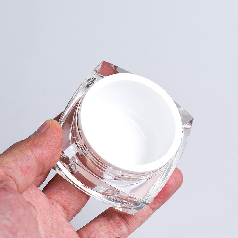 30g Small square Shape Acrylic Jar Cosmetic Jar Cream Jar