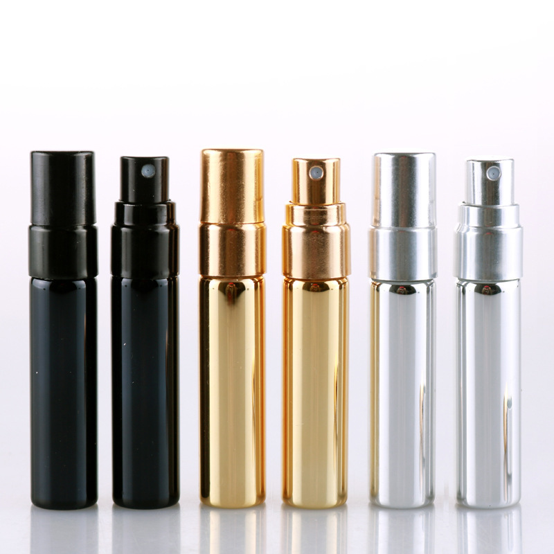 Mini Portable 5ml Glass Perfume Bottle Empty Refillable with Crown Cap Free Sample MOQ 100pcs