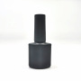 Private Label Avoid Light Black Empty Cosmetic Glass Bottle 10ml square Frosted Nail Polish Bottle