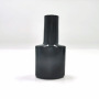 Private Label Avoid Light Black Empty Cosmetic Glass Bottle 10ml square Frosted Nail Polish Bottle