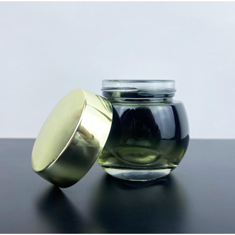Luxury 2024 New Style Hot Selling  50g  Cream Jars With Aluminum Lid  for Skincare Beauty Cosmetic