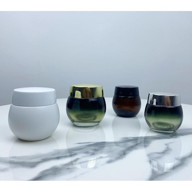 Luxury 2024 New Style Hot Selling  50g  Cream Jars With Aluminum Lid  for Skincare Beauty Cosmetic