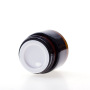 Custom Label Empty Cosmetic Pot Jar Skincare Cream 5g 10g Round Amber Small Glass Jar