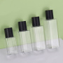 Luxury 60ml 100ml 120ml 150ml PET Plastic Square Toner Bottle Empty with Screw Cap for Skin Care Serum Lotion Shampoo